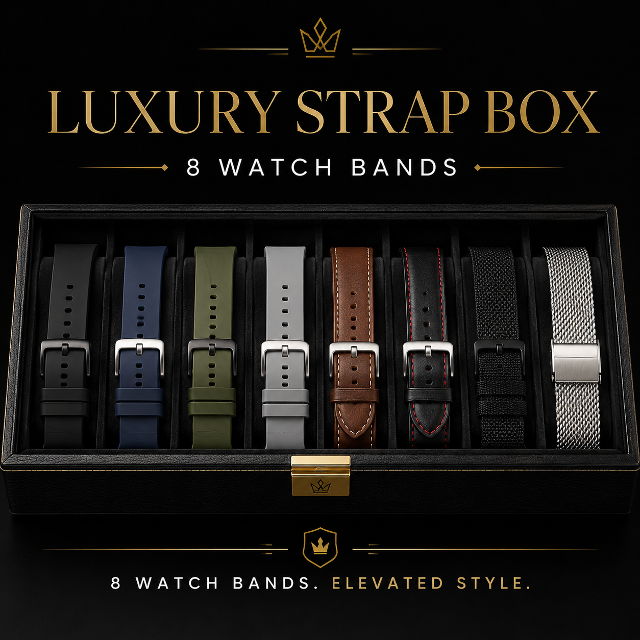 Luxury Strap Box — 8 Watch Bands